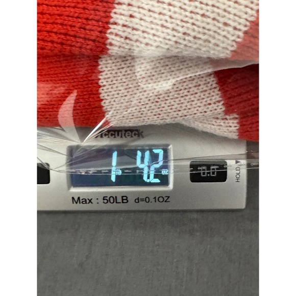 ZARA Sweater Women M Orange White Striped Cropped Academia Preppy Parsian Casual - Picture 9 of 9